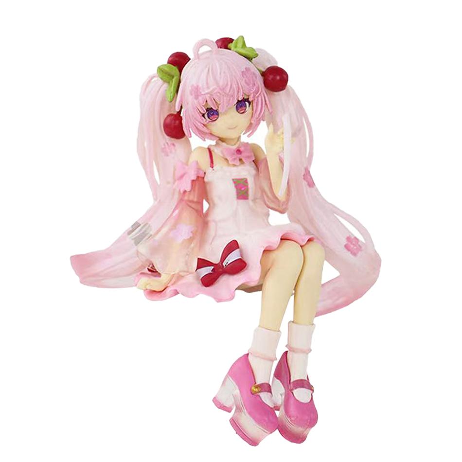 New  Hatsune Miku Sakura Miku Anime Action Figures Model Collection Toy Hatsune Miku Cute Handmade PVC Model Kawaii Gift