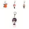 Compact Chainsaw Man Bag Pendant Acrylic Keychain Double Sided Printing Keyring