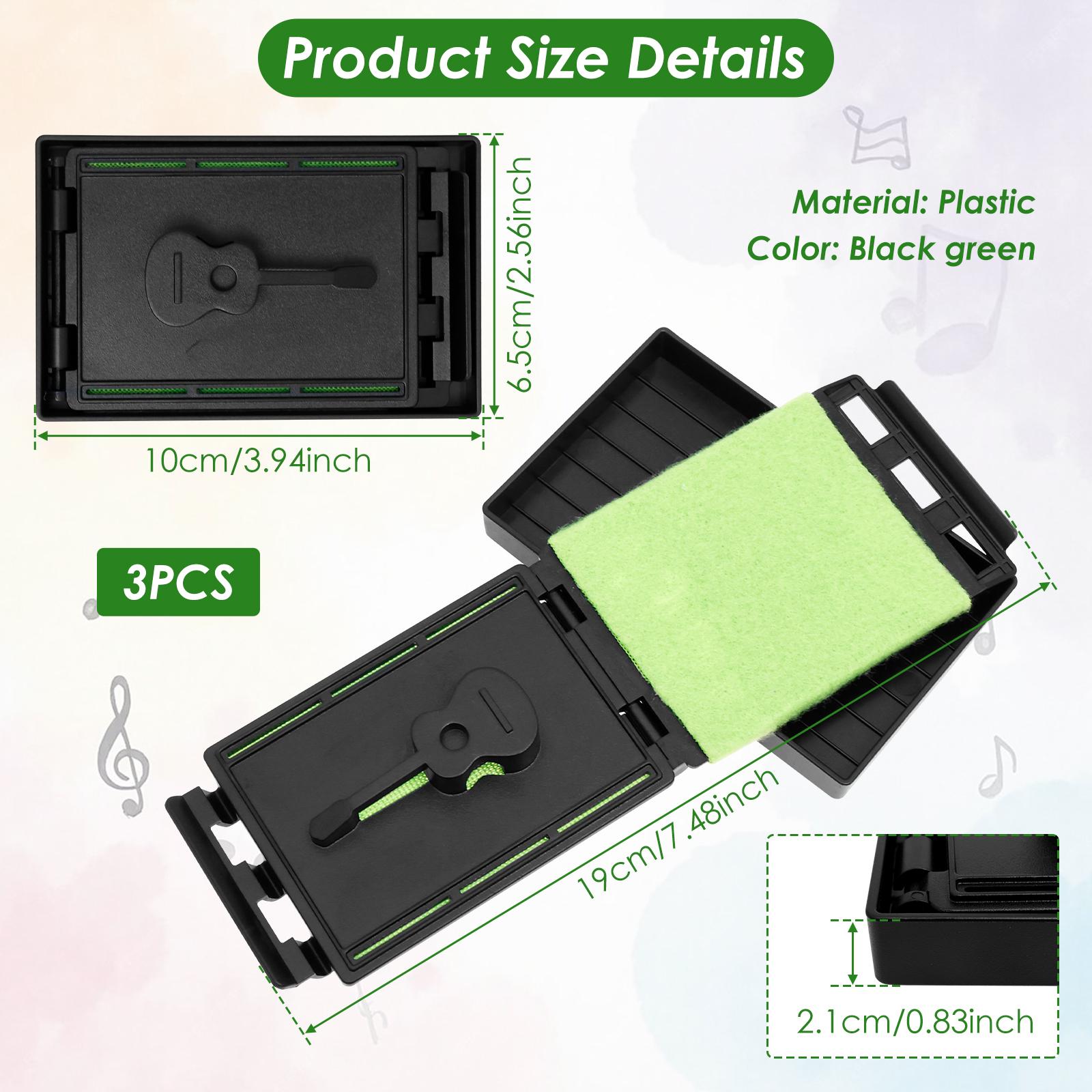 3Pcs Guitar String Cleaner Efficient Guitar String Cleaner Tool for Maintenance and Care of Violin Bass Ukulele Electric Guitars