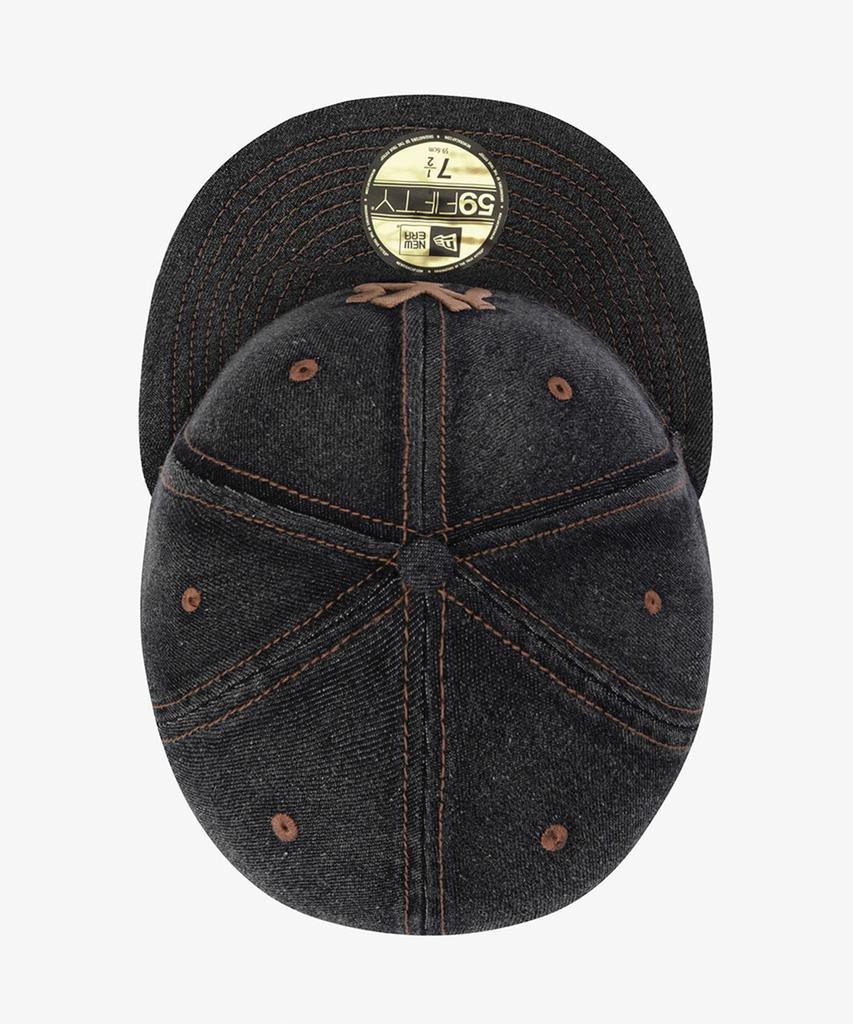 NEW ERA Mlb New York Yankees Denim Fitted Cap Denim Black