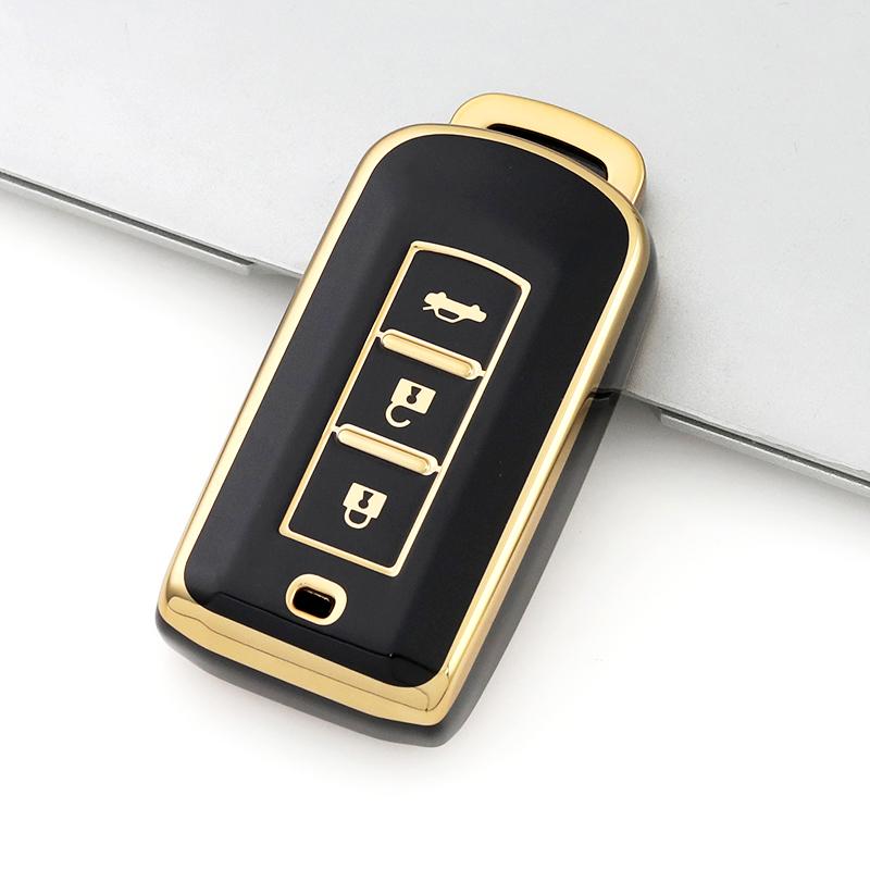 For Mitsubishi Lancer Eclipse Outlander Mirage Keyless Entry TPU Auto Keyless Protector Shell Fob Holder Smart Key Case Cover
