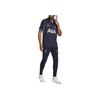 Nike Letter Logo Print Polo Loose-Fit Raglan Short Sleeve Soccer Jersey Men Tops Navy-Blue DX2624-460