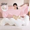 Body Support Cushion Cooling Pillow for Adults & Side Sleepers Breathable L-Shaped Long L Shaped Hugging Pillow Full Leg with Removable Cover
