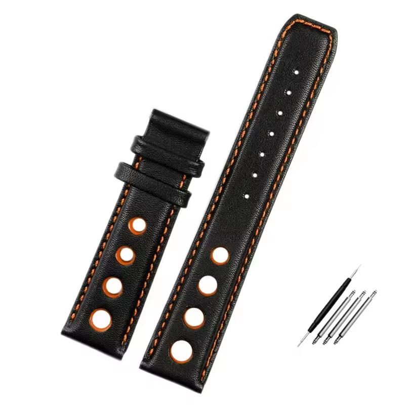 Genuine Leather bracelet For tissot 1853 Sport Watch accessories band Racing PRS516 T91 1853 Top layer cowhide 20mm chopin strap