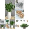 Elegant Gold Silver Green 55cm Fake Willow Leaf Eucalyptus For Home Decoration