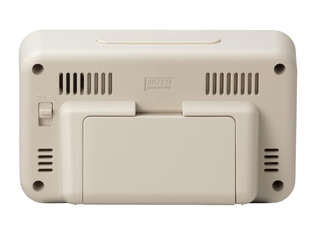 RHYTHM Budík Rádio Hodiny Elektronický Zvukový Alarm Teploměr Vlhkoměr Kalendář Béžová x 12 x Fit Wave D234 8RZ234SR38 (Odložit v ceně) 7.8