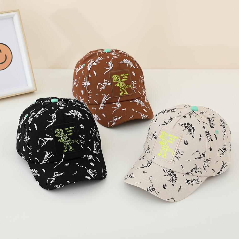 JYL TS DIY Dinosaur Kids Cap Cartoon Sun Protection Hat Cotton