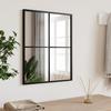 Vidaxl Wall Mirror, Black, 40X50 Cm, Rectangular, Iron