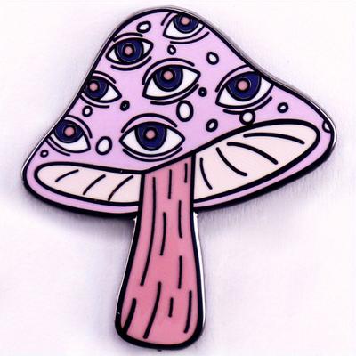 Brož Houbové Oči Doplňky Batoh Oblečení Špendlíková Spona Odznak