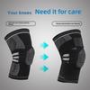 Silicone Shock Absorption Knee Pads with Strap Support for Outdoor Sports