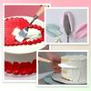 7-teiliges Kuchenpalette Messer Kunst Kleine Tonwerkzeuge Backen Mini-Ölspachtel für Dekoration DIY/Dekorationsdesign Kunststoff Holzgriff