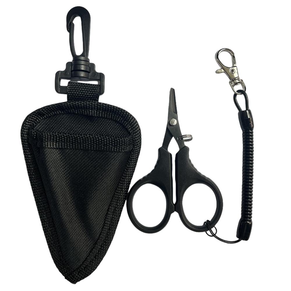 1pcs Multifunction Fishing Scissors Pliers for Cutting PE Braided Wire Outdoor Fishing Tool Accessories Included Lanyard Clasp
