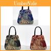Ethnic Embroidered Canvas Bag With Peacock Pattern For Daily Use