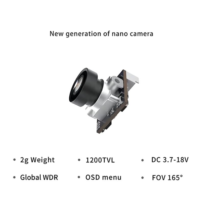 Micro 1200TVL Global WDR OSD 1.8mm Light Camera 16:9 4:3 for FPV Racings Drones