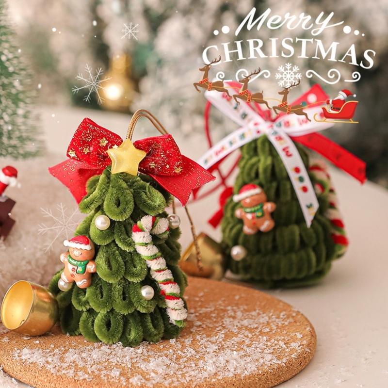 Twist Stick Christmas Tree Wreath For Door Wall Decoration For Holiday Homes Party Doorway Hanging Ornament