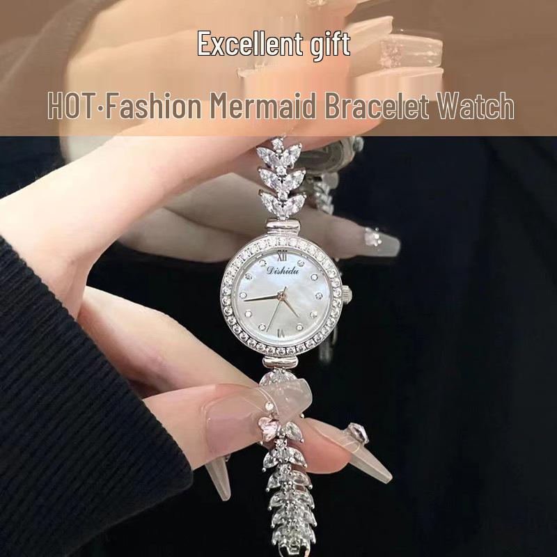 

Браслет «Русалка Звездное небо» Женские часы с маленьким циферблатом и цепочкой «рыбий хвост».