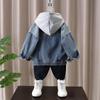 Stilvolle Jungen-Denimjacke mit Kapuze für Frühling & Herbst 2025