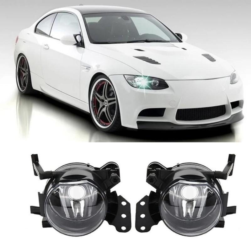 1 Pair Fog Lamp Case Car Fog Light Housing 63176910792 63176920703 for E60 E90 E63 E46 Foglights Case Without Bulbs