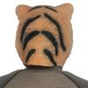 Latex Tiger Mask - Zodiac Animal Halloween Party Headgear for Year of the Tiger Performances.