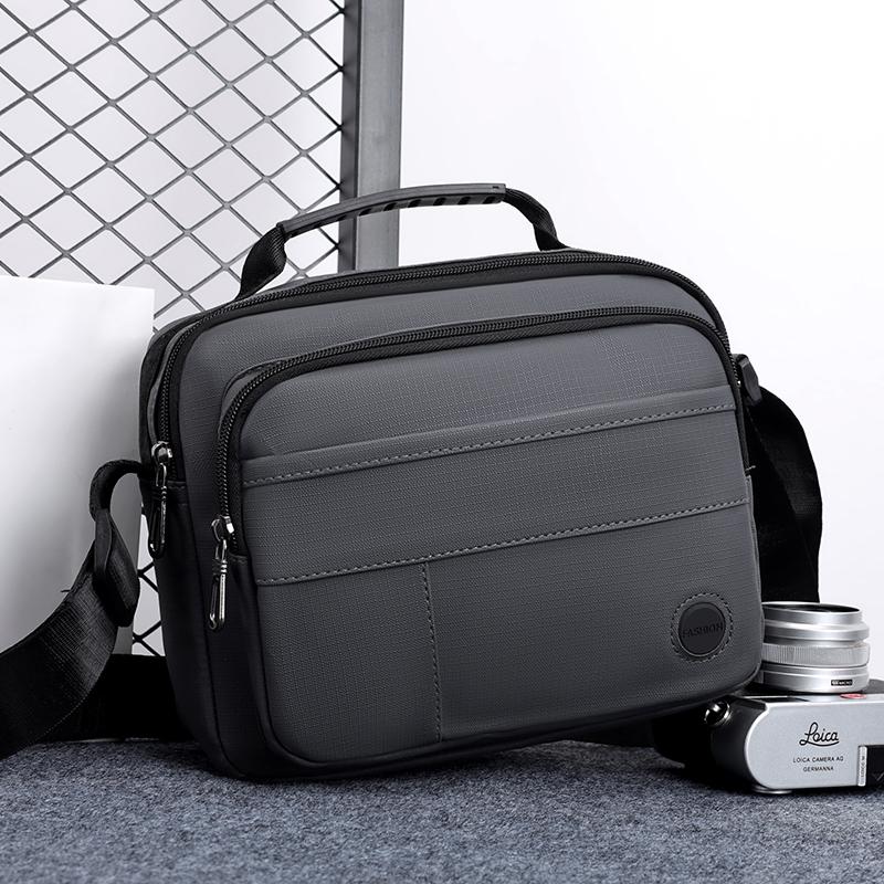 Men's Multi-Compartment Crossbody Bag – Adjustable Strap Business Shoulder Pack for Travel & Everyday Use