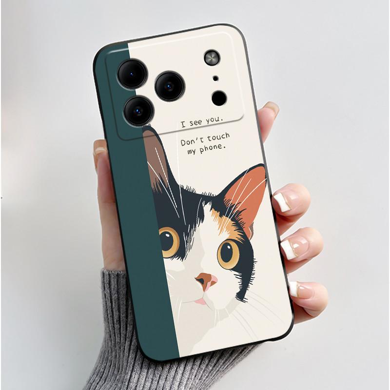 Para Carcasa Doogee Note56 Para Funda de Teléfono Doogee Note 56 Estética Lujo Lindo Genial Niño Niñas Negro Mate Silicona Suave Cubierta Trasera