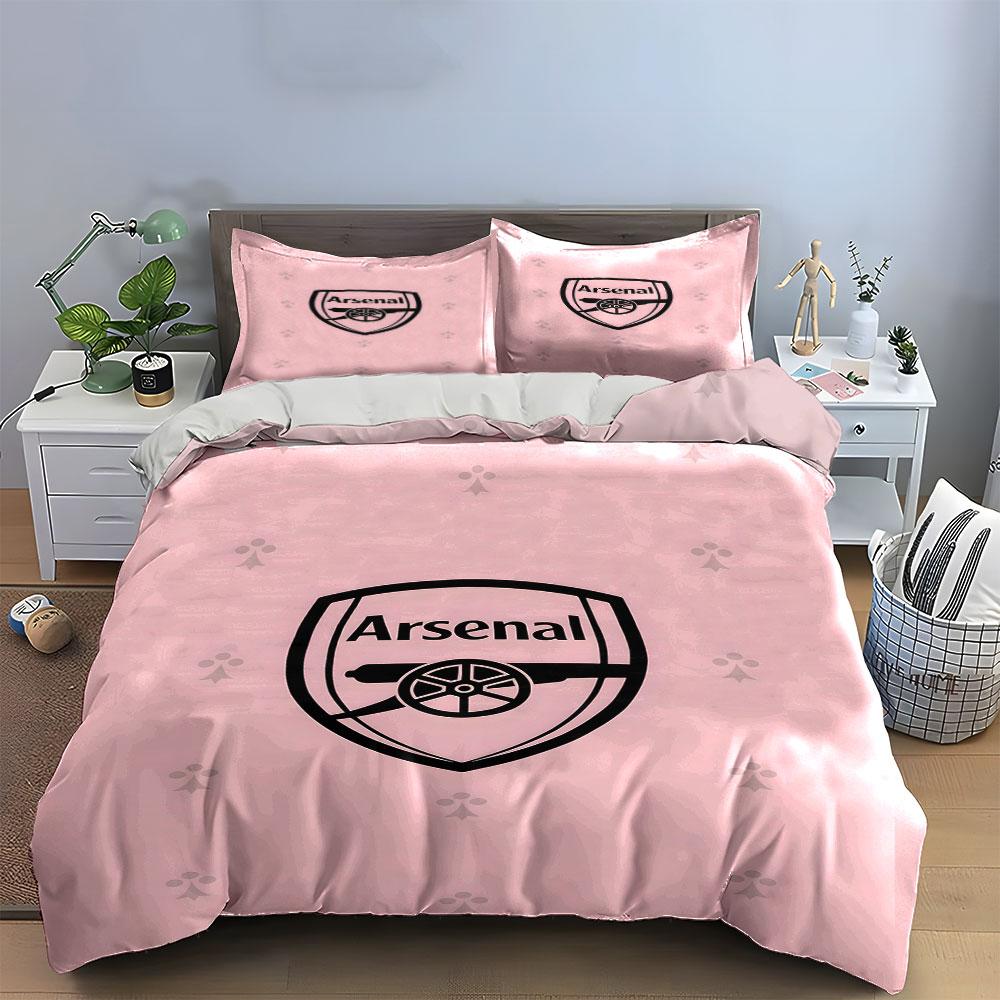 Logo et canon d'Arsenal. Ensembles de literie Ensembles de housses de couette Housses de couette Taies d'oreiller(1* Housse de couette 2* Taies d'oreiller sans couette)