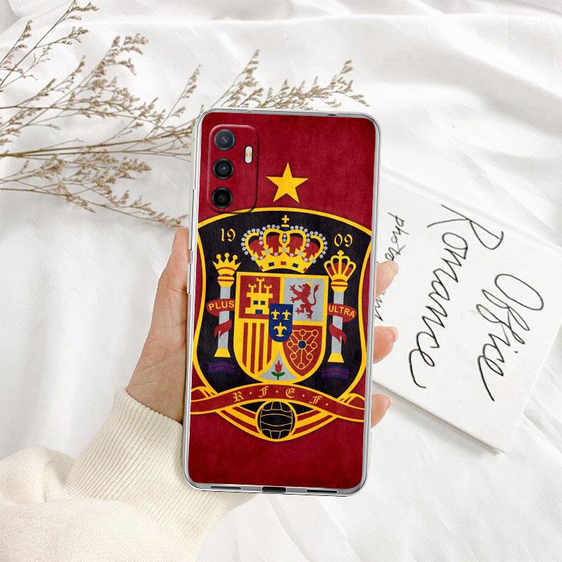 IK61 Spain Flag Transparent Phone Case for LG K22 K30 K40 K40S K41 K42 K50 K50S K51 K51S K52 K61 K62 K71 K92 Q60 Q61 V40 V50 V60