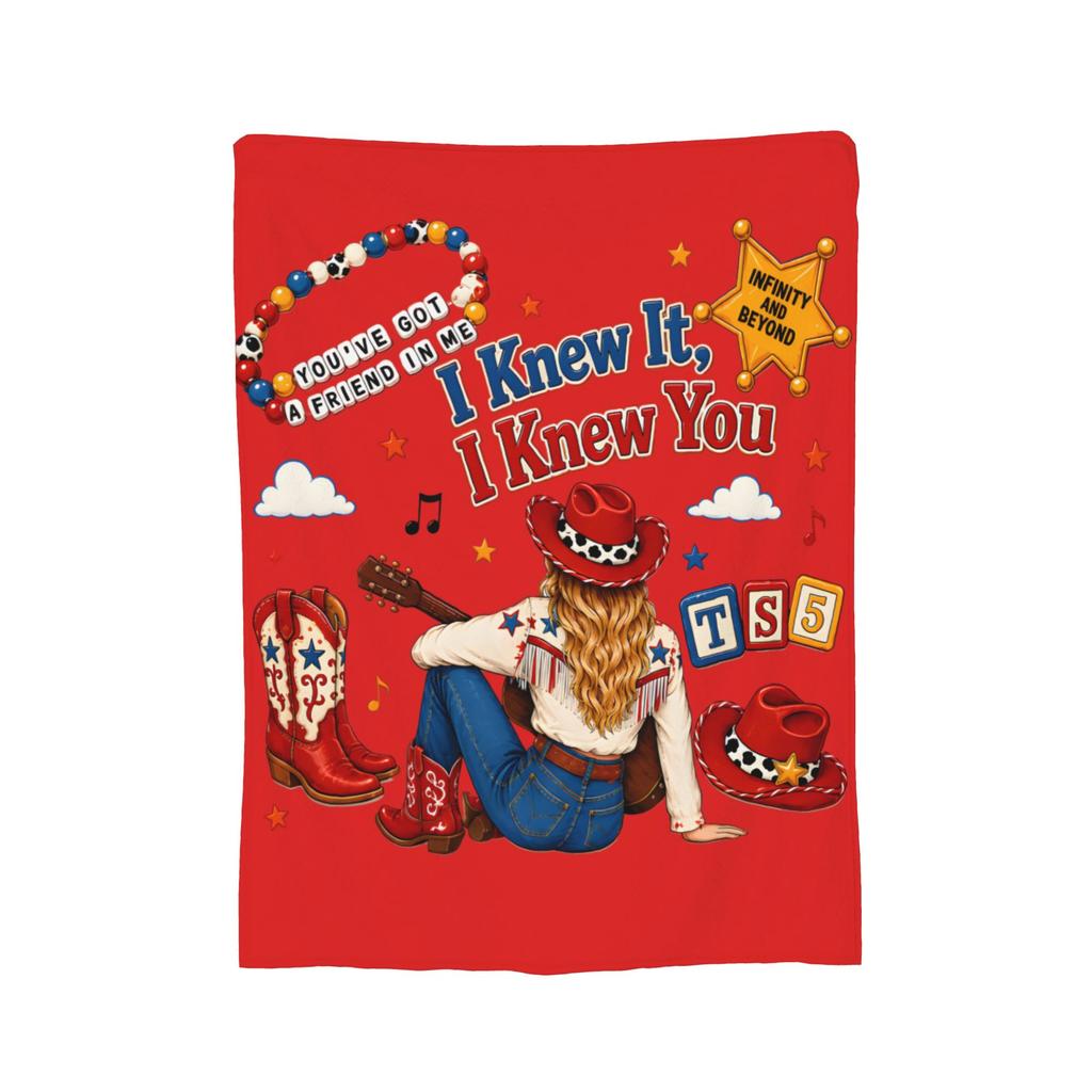I Knew It I Knew You Country Knitted Blankets TS5 Plush Throw Blanket Summer Air Conditioning Portable Soft Warm Bedspreads,