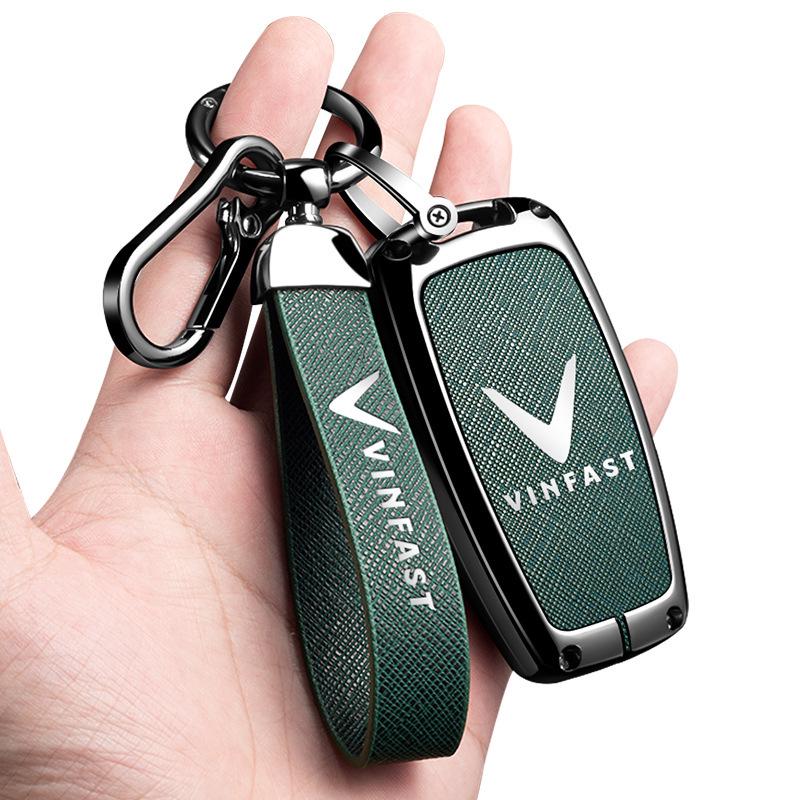 Vinfast Vietnam Car Key Case for Zhonghua V5/VF8 VF3/5/9 - Premium Bag with Buckle for Men