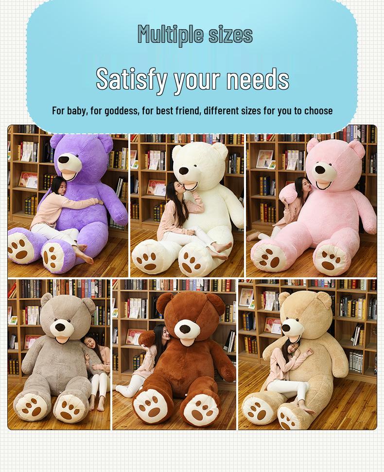 Huggy Bear American Plush Teddy, Cute Giant Panda Doll, Birthday Gift for Girls