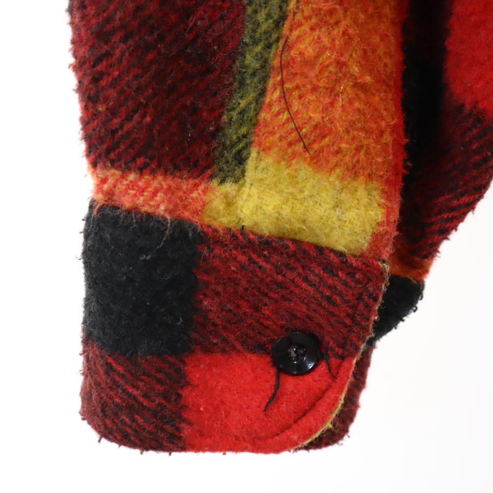 Sport King 60s 70s Vintage Check Pattern Long Sleeve Flannel Shirt Men's Used