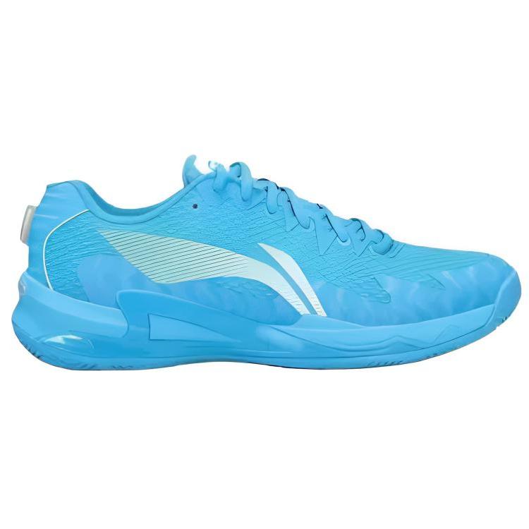 Li Ning Sortie Pro Sports Komfort Stoßdämpfung Rutschfest Rebound Low-Top Badmintonschuhe Herren Sneaker Donau-Blau AKPV001-2