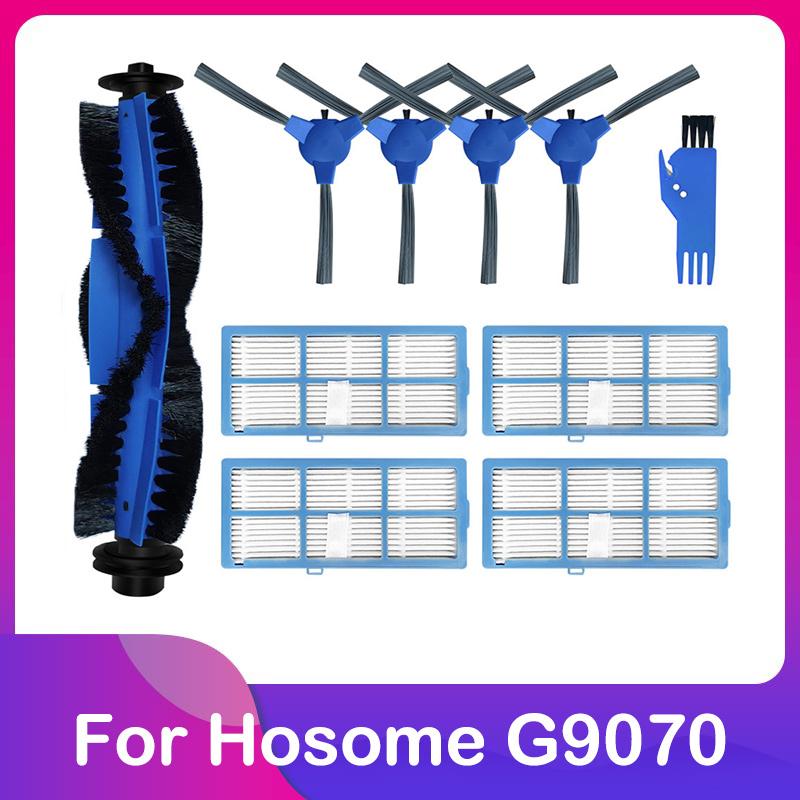 Compatible For Hosome G9070 Robot Vacuum Cleaner Replacement Spare Parts Main Side Brush Hepa Filter Mop Rag Wipe Accessories
