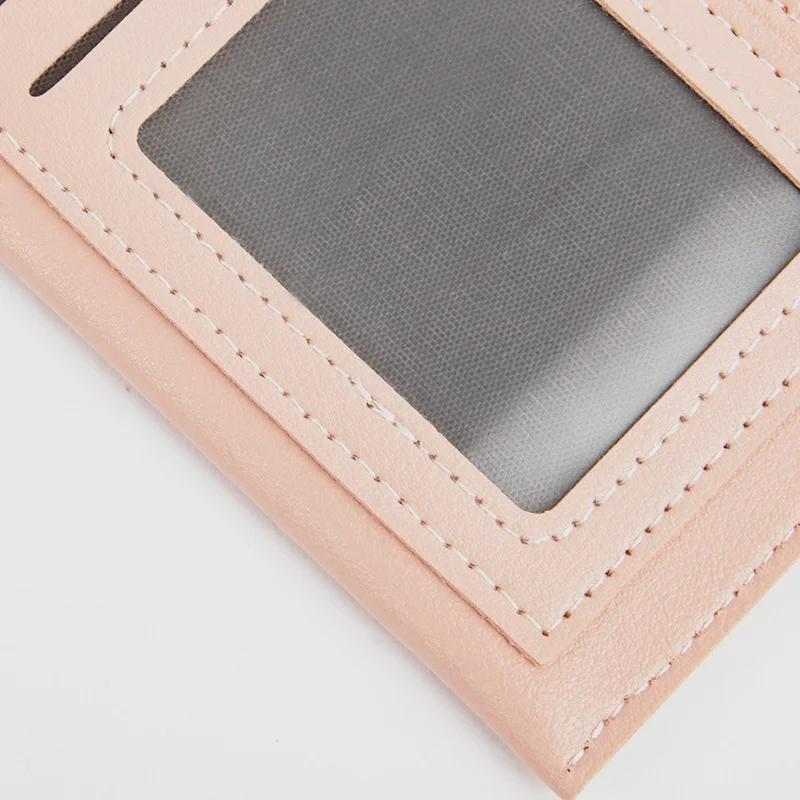 Dámská peněženka na mince se zipem, 2025 Nová PU kůže Barevný blok Držák na karty Peněženka