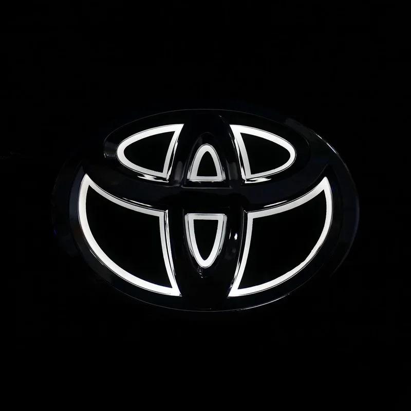 5D Car Front Grille Trunk Logo LED Light Retrofit for Toyota Corolla Reiz LANDCRUIS Camry PRADO Vios Yaris Highlander LVALON MT5