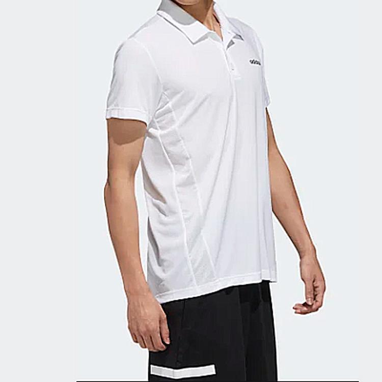 Adidas Training Sports Short Sleeve Polo Shirt Men Tops White FL0332