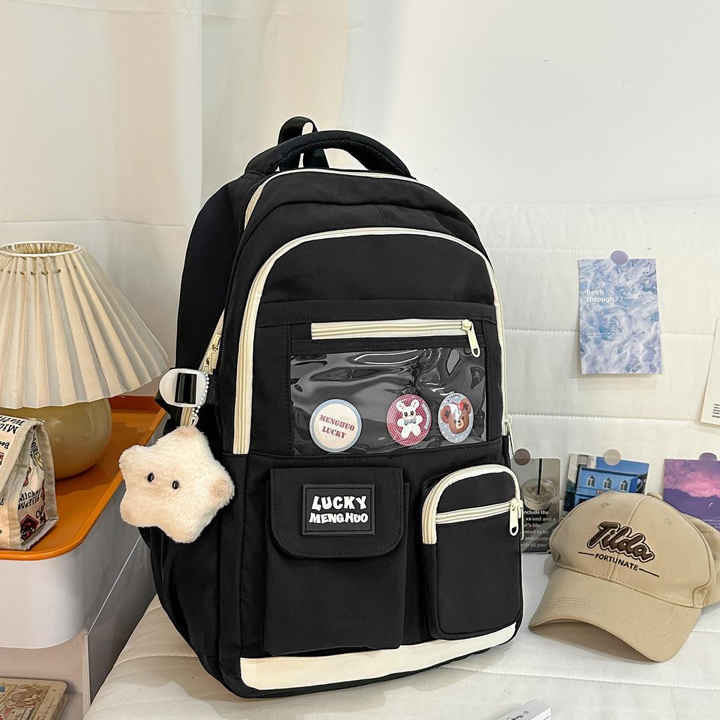 Schulrucksack hoher Wert Dopamin süßes Mädchen Rucksack Koreanischer ins College-Stil Mehrfachteilig Grund- und Sekundarschüler Rucksack
