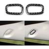 Real Glossy Black Carbon Fiber Sticker Car Inner Door Pull Handle Frame Anti-Collision Cover Trim Compatible with Chevrolet Avalanche/Silverado LTZ