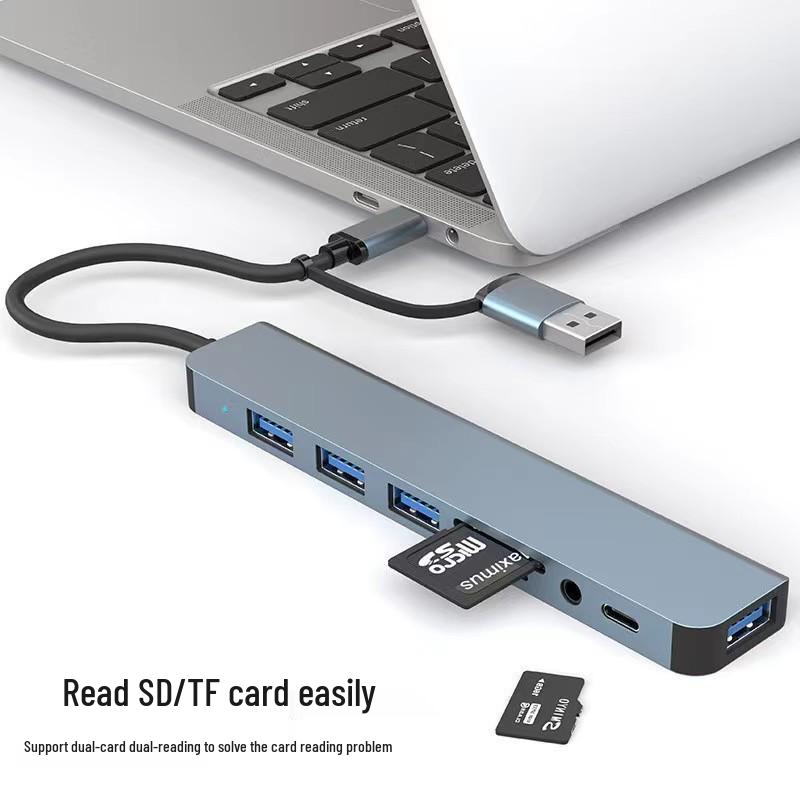 USB 8-Port High-Speed Expander Hub: Multifunctional Computer Dock