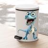 Cartoon Blue T-Rex Wall Stickers, Dinosaur Theme Removable Self-Adhesive for Kids Room & Living Room Decor
