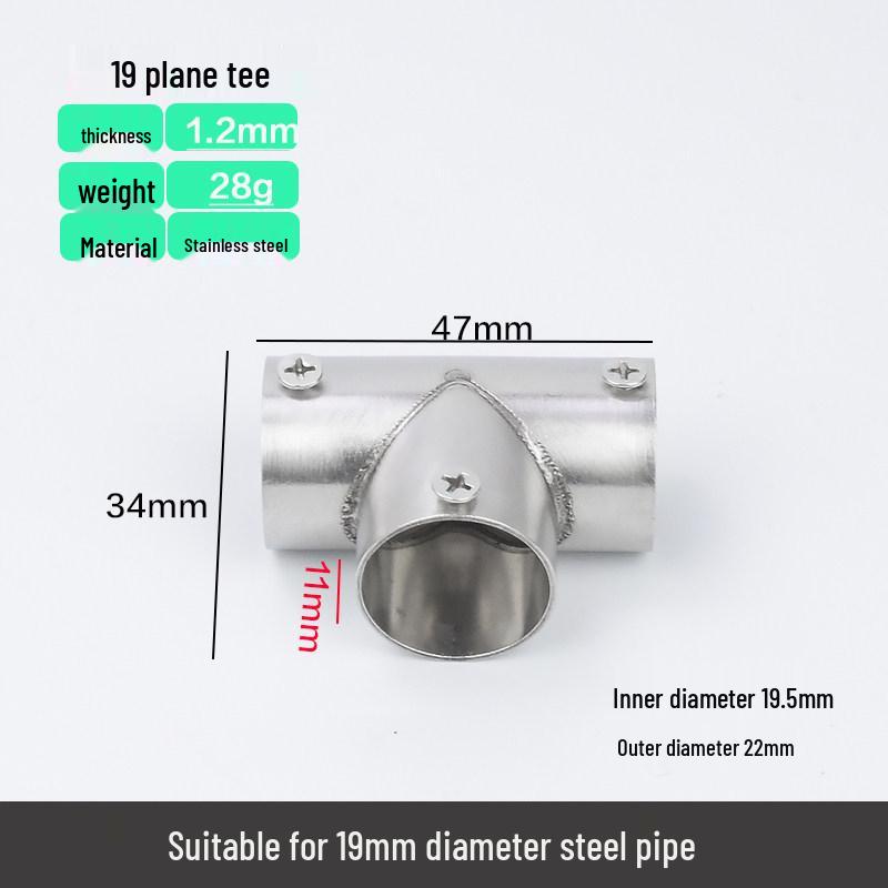 Stainless Steel Right Angle Elbow Union Tee Four-Way Pipe Fitting Combo