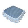 Chair Cushion with Lace Ruffle Quilted Non Slip Square Seat Pad Chair Protector with Elastic Strap for Dining Chairs Seat Office Chairs Back