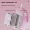 Ceramic Liner Thermos Cup - 316 Stainless Steel, Large Capacity, Straw Included, Customizable, High Appearance Design