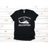 Easily Distracted By Helicopters Funny T Shirt Helicopter Pilot Chopper Lover Casual  Vintage Washed Fashion Homme Streetwear