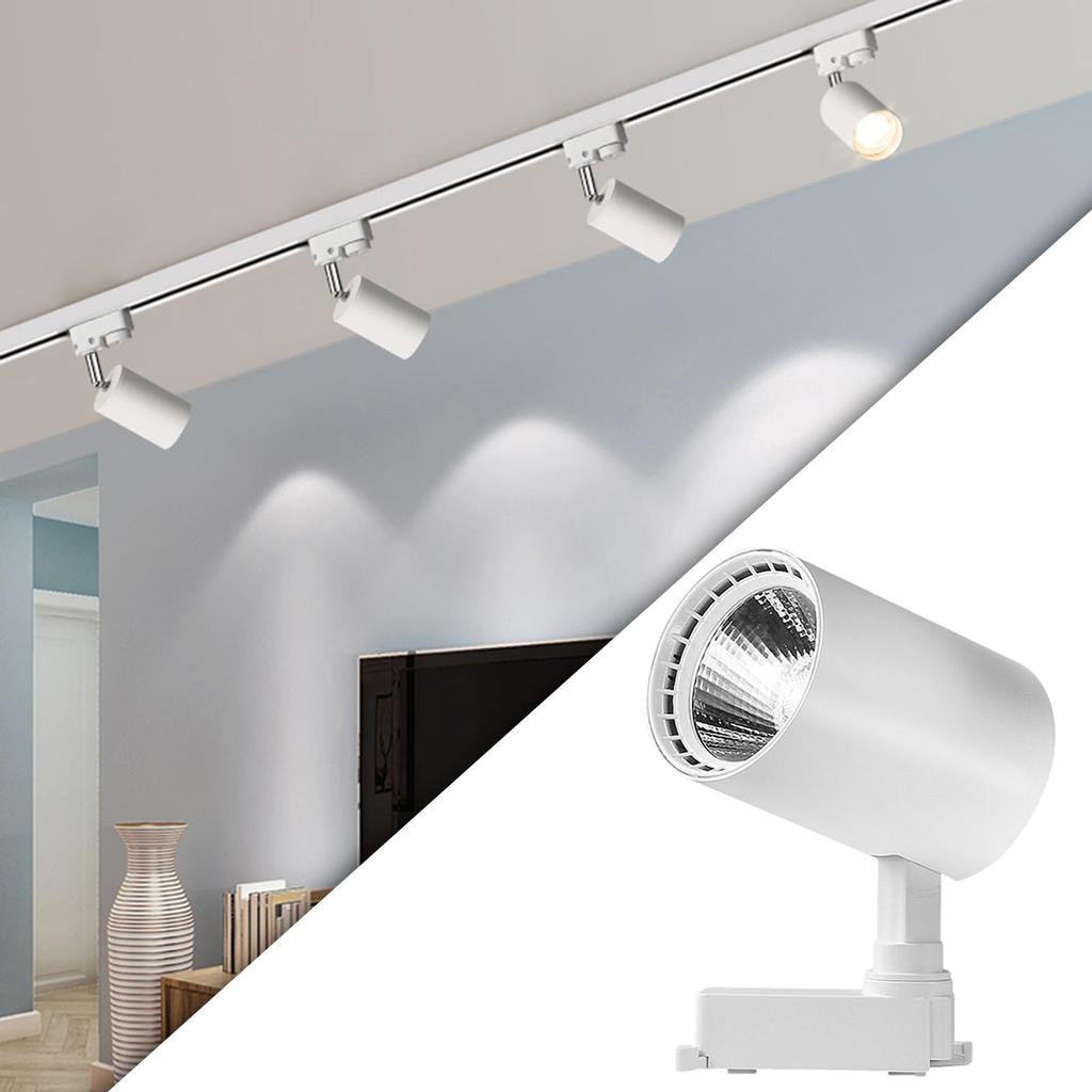 LED COB Track Lamp 0W Rotatable Adjustable Ceiling Rail Light for Clothing Store Shop