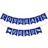 2026 Congrats Grad Banner with Graduation Cap Sign(Assembled) Class of 2026 Graduation Party Supplies Congratulation Grad Garland To Celebrate