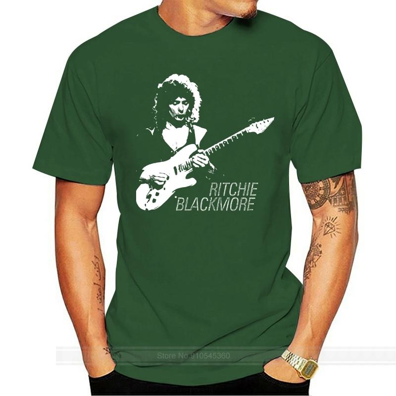 Ritchie Blackmore Black TShirt SizeS To 5XL Male Brand Teeshirt Men Summer Cotton T Shirt