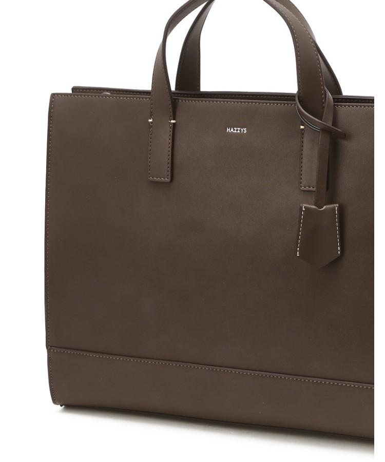 Hazzys Men Acc Brown Logo Color Block Briefcase Hjba6F851W3