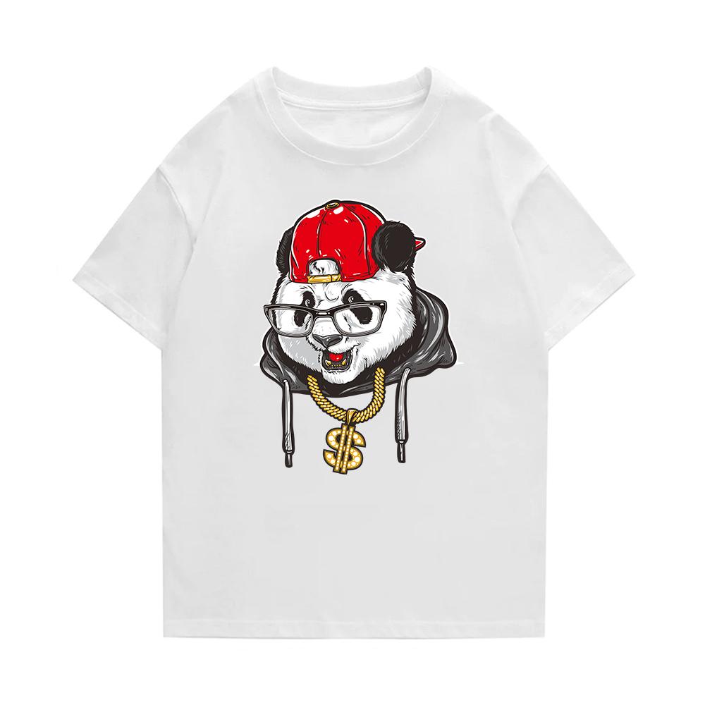 Summer Fashion Heavyweight Retro Women's English Letters 100% Cotton Print Crew Neck High Quality Casual Street T-shirt