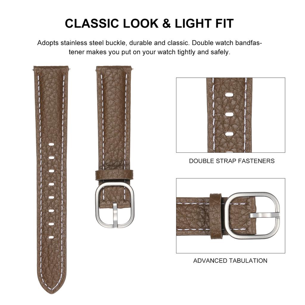 18mm Watch Band For Huawei Watch GT 5 Pro 42mm/GT 5 41mm/GT 4 41mm/Garmin Venu 3S ,Genuine Cow Leather Smartwatch Strap